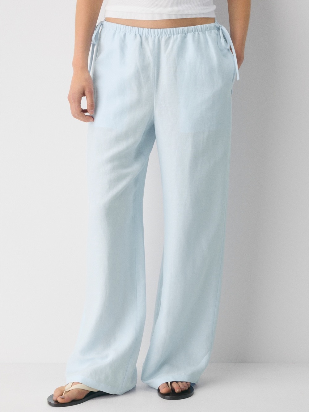 Aritzia linen midday blue set XXS - Picture 2 of 5